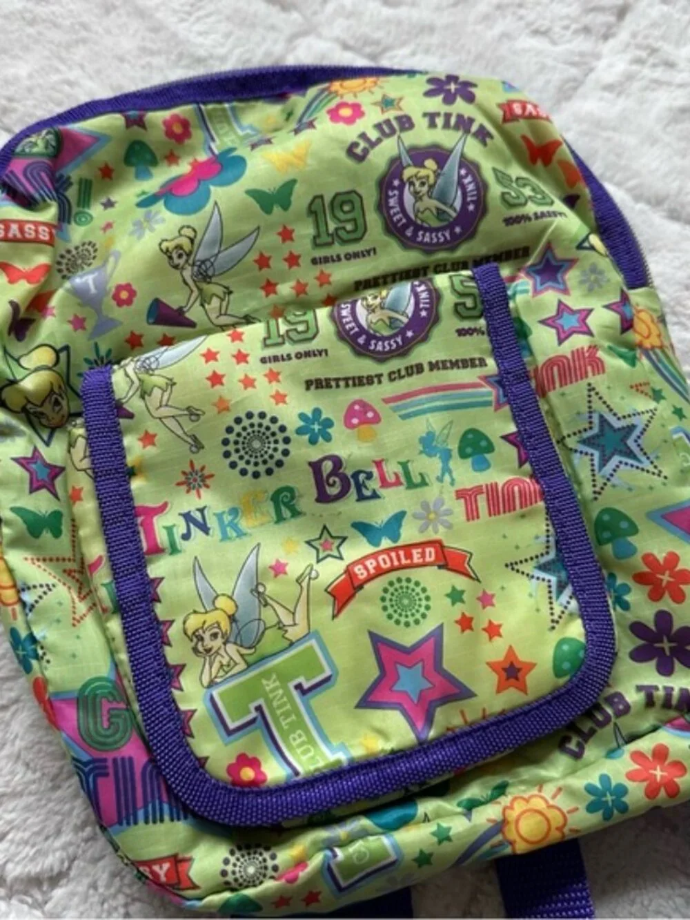 Disneyland Resort | Vintage Green Tinkerbell Mini Backpack